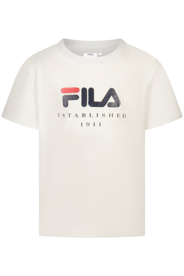 FILA SHORT-SLEEVED T-SHIRT FOR GIRLS, WHITE-0