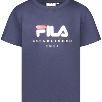 FILA GIRLS' SHORT-SLEEVED T-SHIRT, BLUE-0