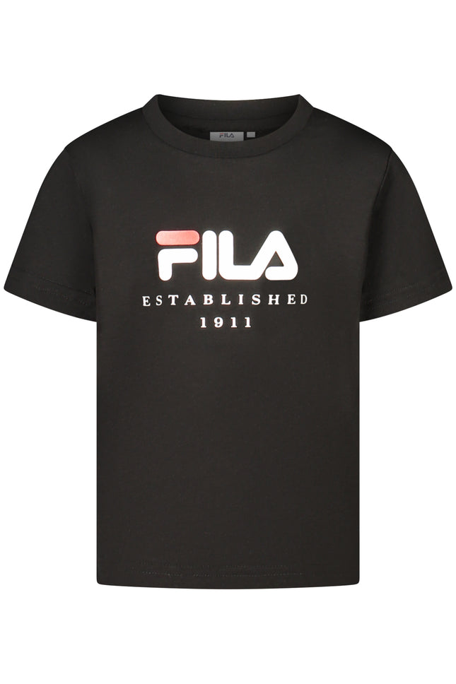 FILA SHORT-SLEEVED T-SHIRT FOR GIRLS, BLACK-0