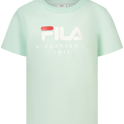 FILA GIRLS' SHORT-SLEEVED T-SHIRT, GREEN-0