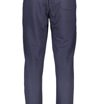 GIAN MARCO VENTURI MEN'S BLUE TROUSERS-1