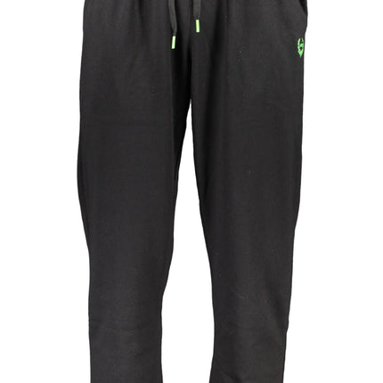 GIAN MARCO VENTURI BLACK MEN'S PANTS-0
