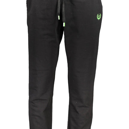 GIAN MARCO VENTURI BLACK MEN'S PANTS-0