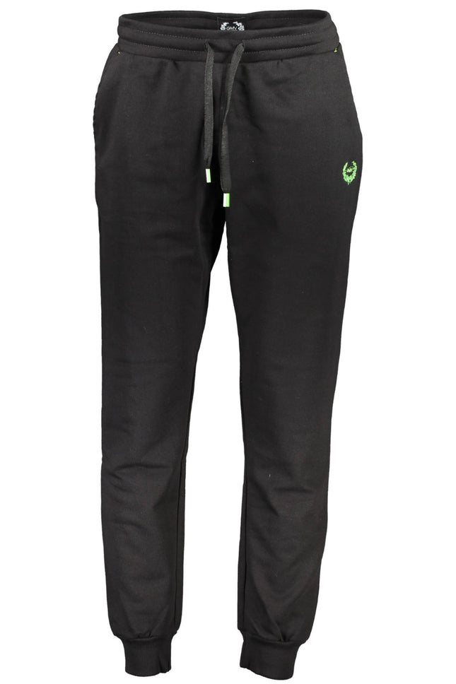 GIAN MARCO VENTURI BLACK MEN'S PANTS-0