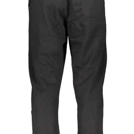 GIAN MARCO VENTURI BLACK MEN'S PANTS-1