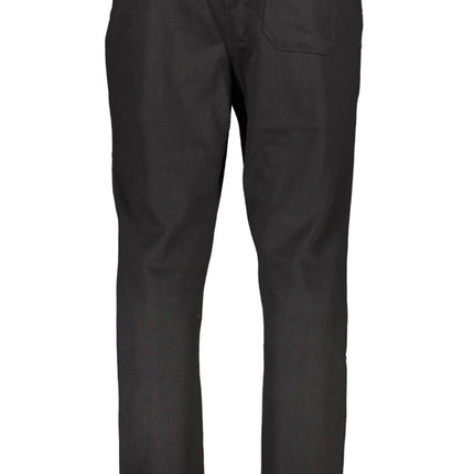 GIAN MARCO VENTURI BLACK MEN'S PANTS-1