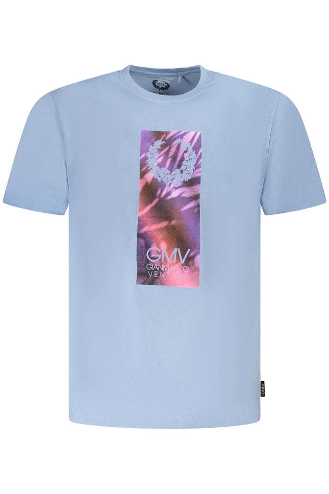 GIAN MARCO VENTURI MEN'S SHORT SLEEVE T-SHIRT BLUE-0