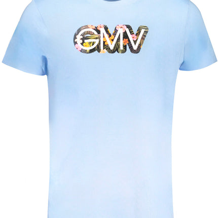 GIAN MARCO VENTURI MEN'S SHORT SLEEVED T-SHIRT BLUE-0