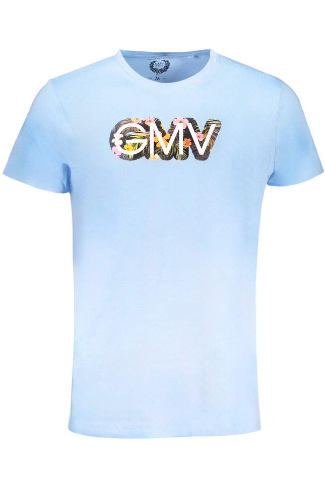 GIAN MARCO VENTURI MEN'S SHORT SLEEVED T-SHIRT BLUE-0