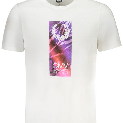 GIAN MARCO VENTURI MEN'S SHORT SLEEVED T-SHIRT WHITE-0