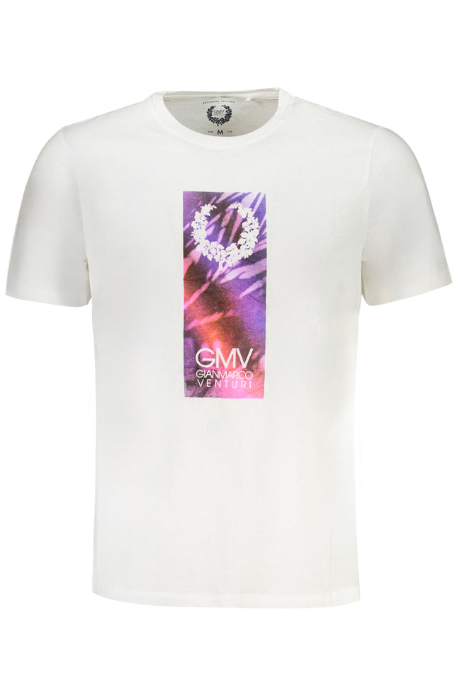 GIAN MARCO VENTURI MEN'S SHORT SLEEVED T-SHIRT WHITE-0