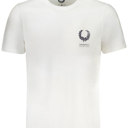 GIAN MARCO VENTURI MEN'S SHORT SLEEVED T-SHIRT WHITE-0