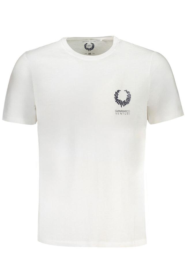 GIAN MARCO VENTURI MEN'S SHORT SLEEVED T-SHIRT WHITE-0