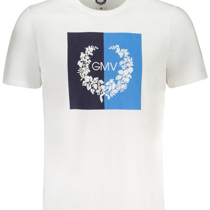 GIAN MARCO VENTURI MEN'S SHORT SLEEVED T-SHIRT WHITE-0