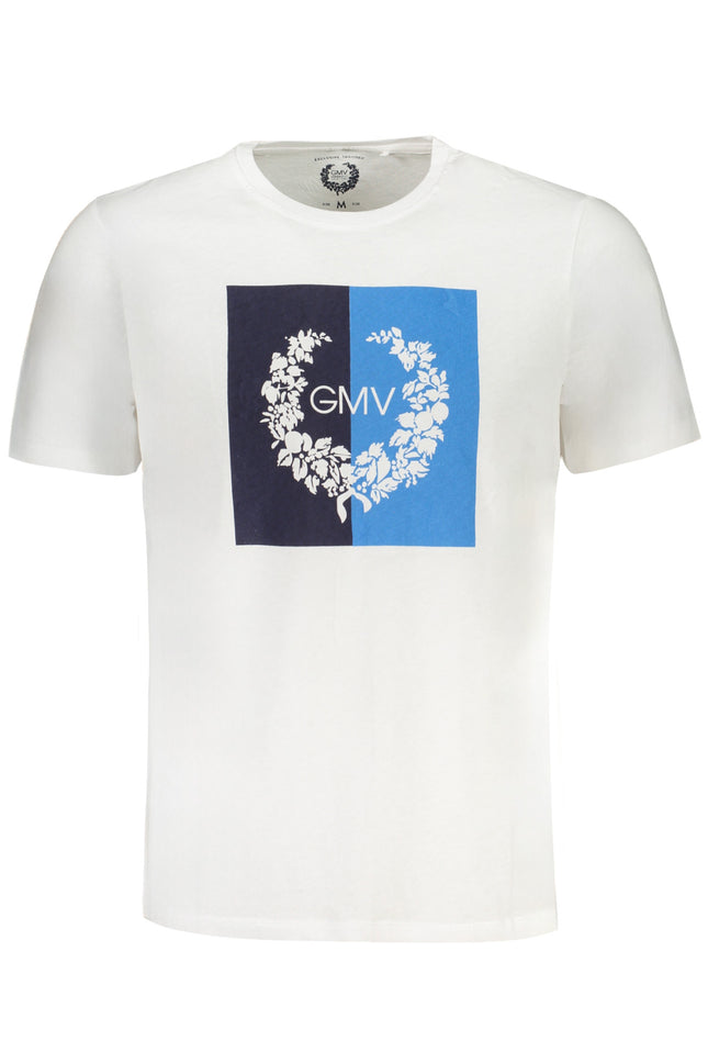 GIAN MARCO VENTURI MEN'S SHORT SLEEVED T-SHIRT WHITE-0