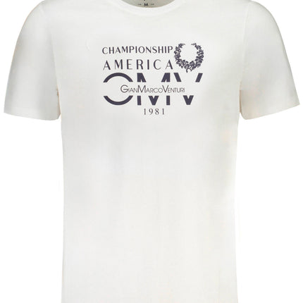 GIAN MARCO VENTURI MEN'S SHORT SLEEVED T-SHIRT WHITE-0