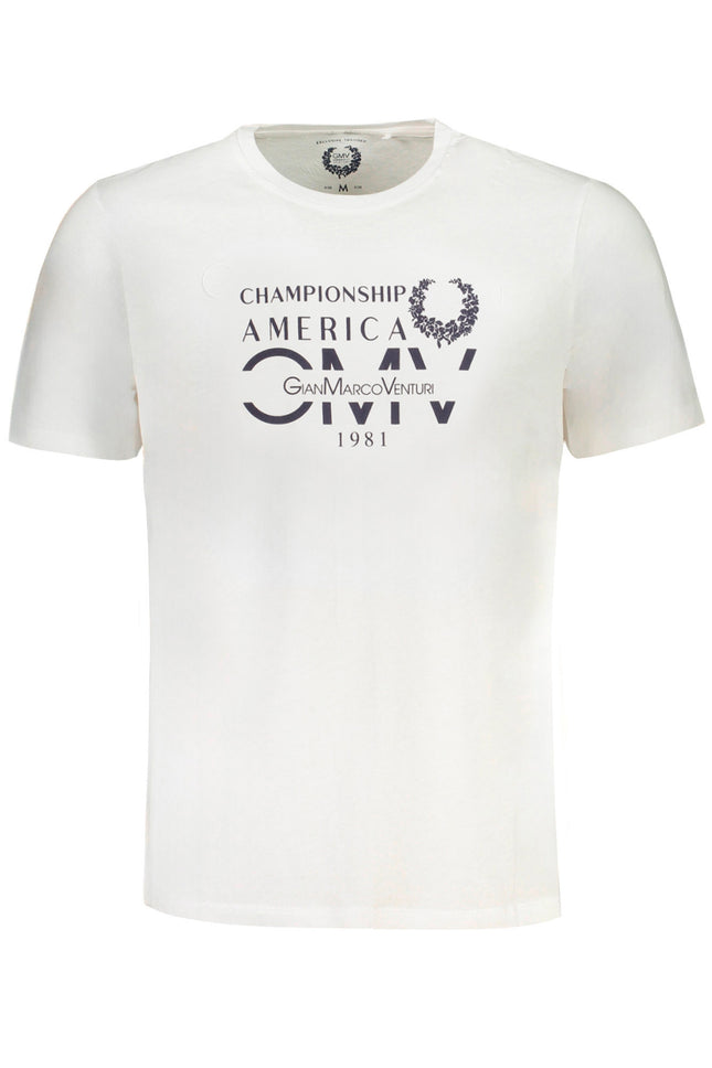 GIAN MARCO VENTURI MEN'S SHORT SLEEVED T-SHIRT WHITE-0