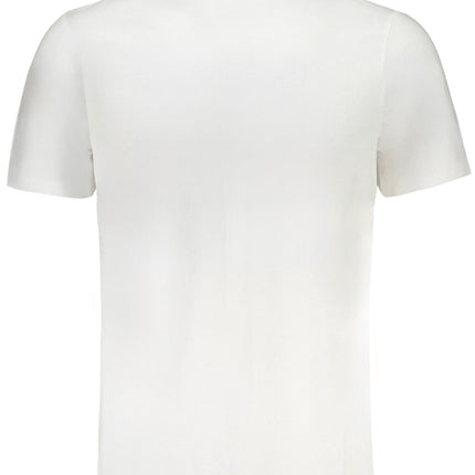 GIAN MARCO VENTURI MEN'S SHORT SLEEVED T-SHIRT WHITE-1