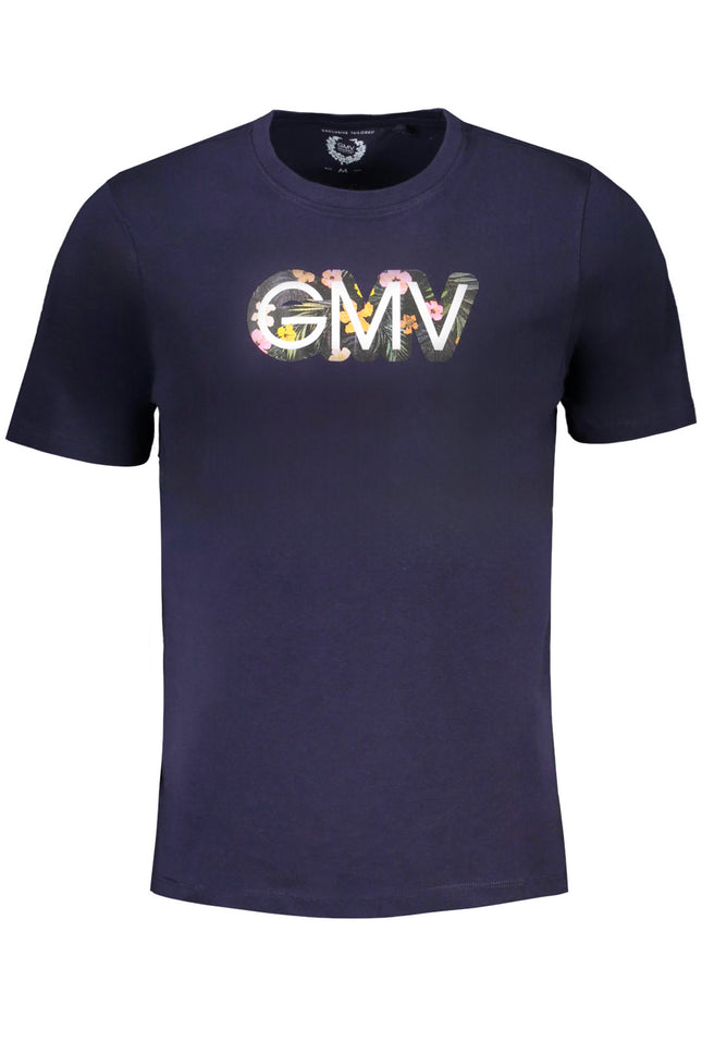 GIAN MARCO VENTURI MEN'S SHORT SLEEVED T-SHIRT BLUE-0