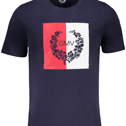 GIAN MARCO VENTURI MEN'S SHORT SLEEVED T-SHIRT BLUE-0