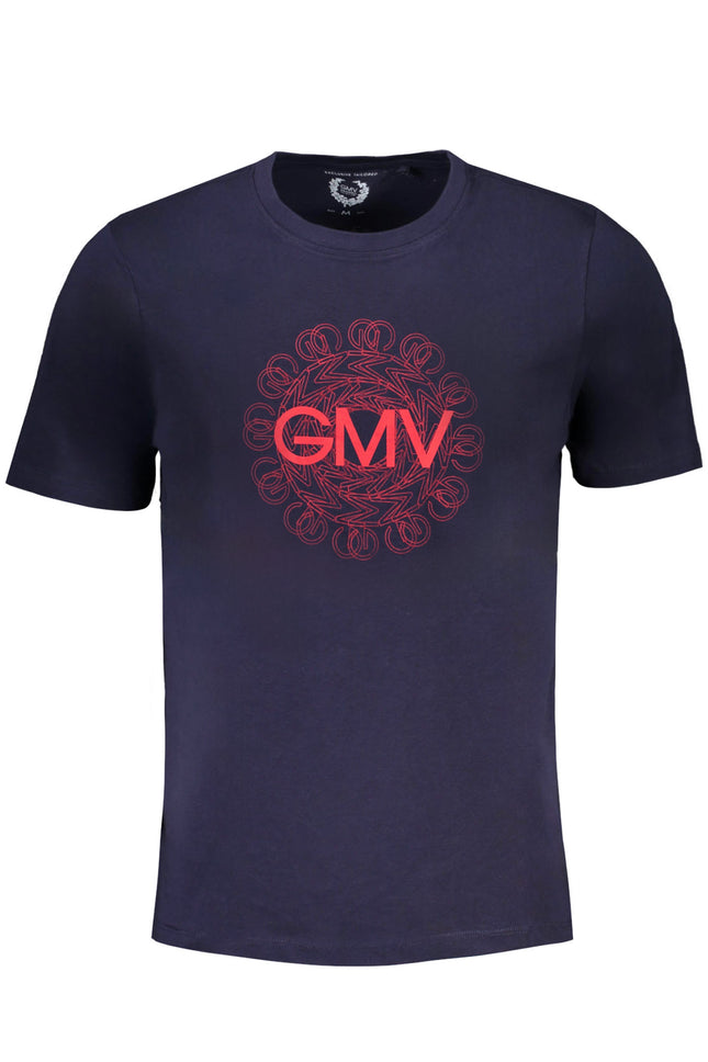 GIAN MARCO VENTURI MEN'S SHORT SLEEVED T-SHIRT BLUE-0