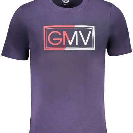 GIAN MARCO VENTURI MEN'S SHORT SLEEVED T-SHIRT BLUE-0