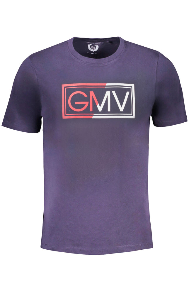 GIAN MARCO VENTURI MEN'S SHORT SLEEVED T-SHIRT BLUE-0