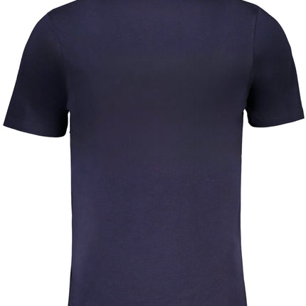 GIAN MARCO VENTURI MEN'S SHORT SLEEVED T-SHIRT BLUE-1