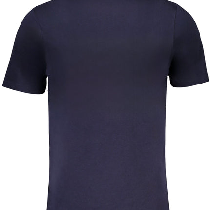 GIAN MARCO VENTURI MEN'S SHORT SLEEVED T-SHIRT BLUE-1