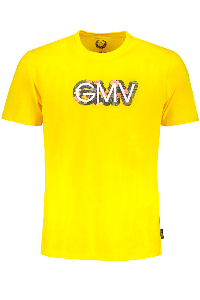 GIAN MARCO VENTURI YELLOW MEN'S SHORT SLEEVED T-SHIRT-0