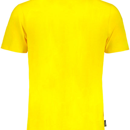GIAN MARCO VENTURI YELLOW MEN'S SHORT SLEEVED T-SHIRT-1