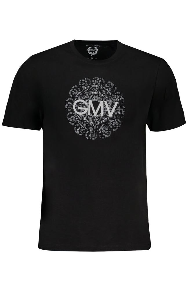 GIAN MARCO VENTURI MEN'S SHORT SLEEVE T-SHIRT BLACK-0