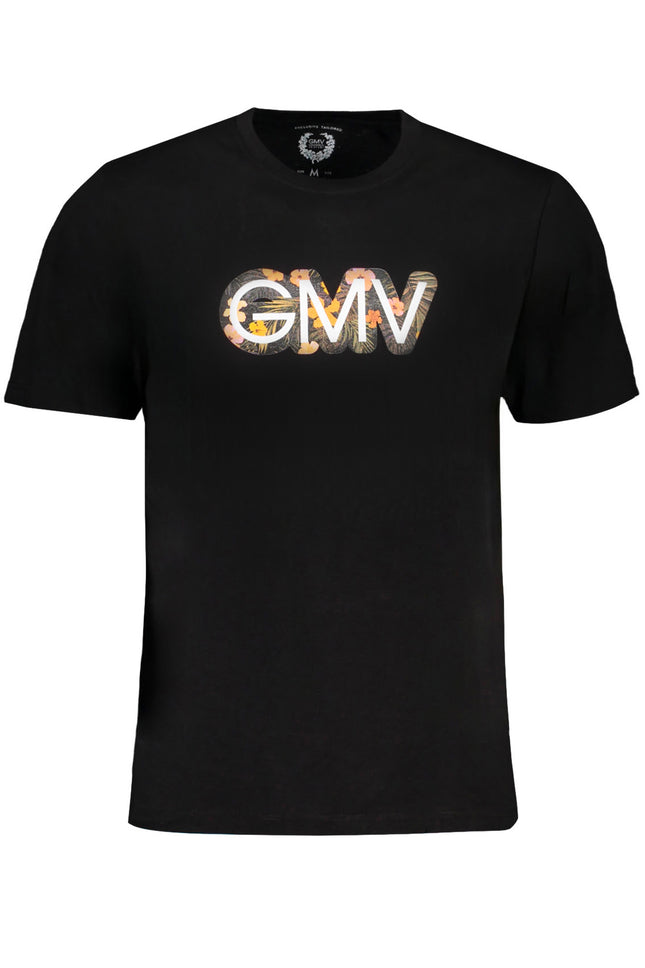 GIAN MARCO VENTURI MEN'S SHORT SLEEVED T-SHIRT BLACK-0