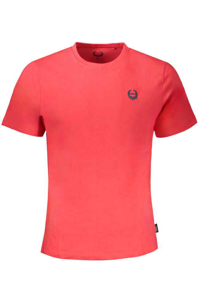 GIAN MARCO VENTURI MEN'S RED SHORT SLEEVE T-SHIRT-0