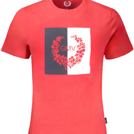 GIAN MARCO VENTURI MEN'S RED SHORT SLEEVE T-SHIRT-0