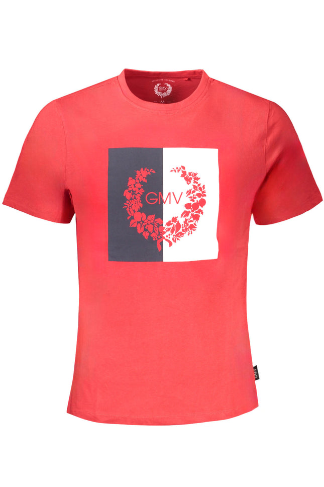 GIAN MARCO VENTURI MEN'S RED SHORT SLEEVE T-SHIRT-0