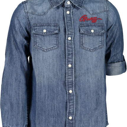 GUESS JEANS LONG SLEEVED SHIRT FOR GIRLS BLUE-0