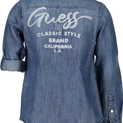 GUESS JEANS LONG SLEEVED SHIRT FOR GIRLS BLUE-1