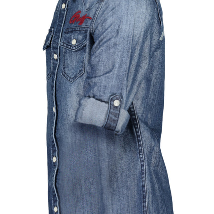GUESS JEANS LONG SLEEVED SHIRT FOR GIRLS BLUE-2