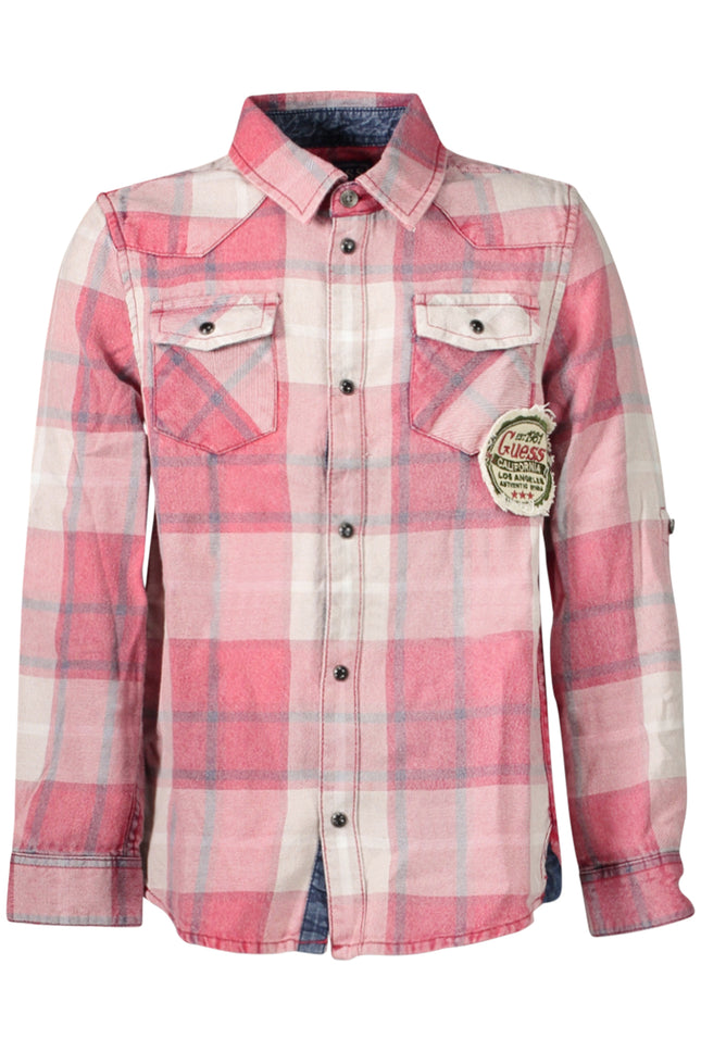 GUESS JEANS LONG SLEEVE SHIRT CHILDREN RED-0