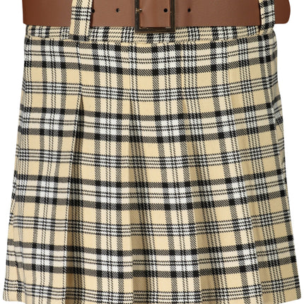 GUESS JEANS SHORT SKIRT GIRL BEIGE-0