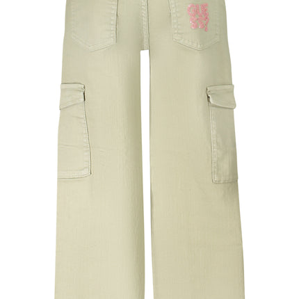 GUESS JEANS GIRLS GREEN PANTS-1