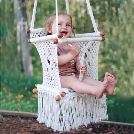 hamac bebe macrame ecru 2