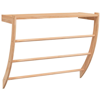 Handdoekenrek 60X25,5X49 Cm Massief Walnotenhout - XdropX