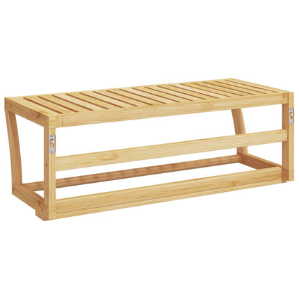 Handdoekenrek Wandgemonteerd 60X25X20 Cm Bamboe - XdropX