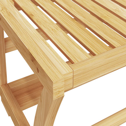 Handdoekenrek Wandgemonteerd 60X25X20 Cm Bamboe - XdropX