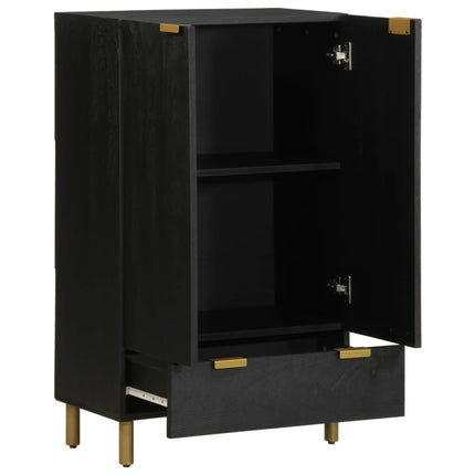 Hoge Kast 60X33X100 Cm Bewerkt Hout Zwart - XdropX