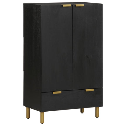 Hoge Kast 60X33X100 Cm Bewerkt Hout Zwart - XdropX