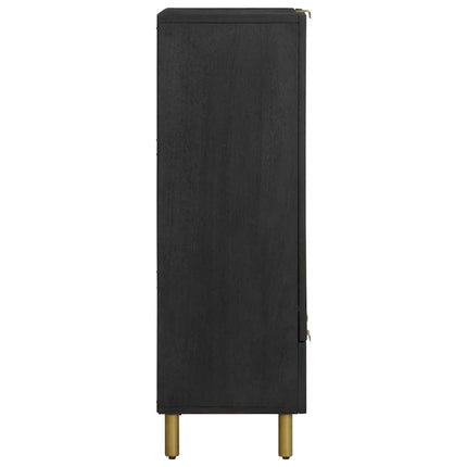 Hoge Kast 60X33X100 Cm Bewerkt Hout Zwart - XdropX