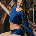 Blauw fluweel / XS